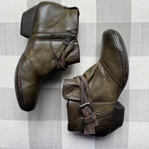 Miz Mooz | Egan Olive Bootie Size 38